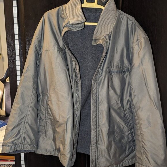 Zegna Sport Reversible Jacket, Microtene Made ITALY WOOL/NYLON, Men Size Large. - Picture 7 of 15